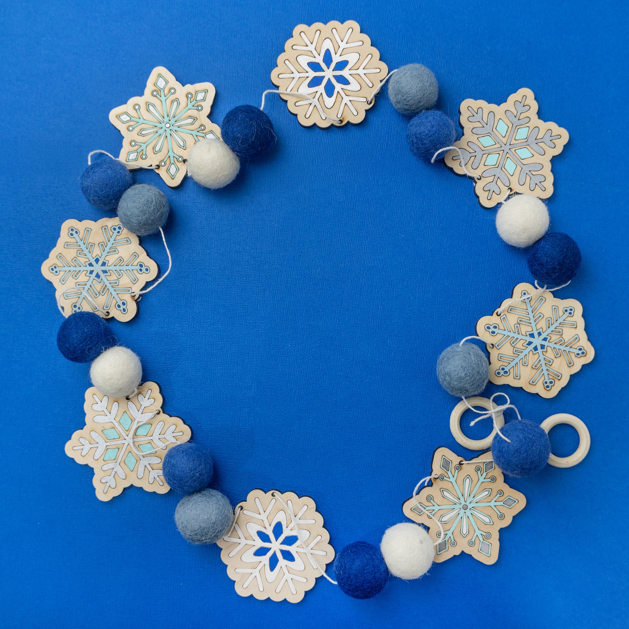 Snowflake DIY Garland Kit - Let It Snow, Let It Craft!