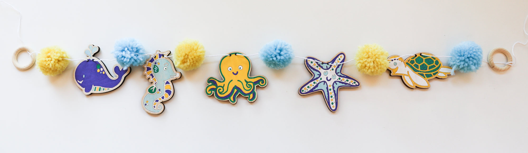 Completed Kids Under the Sea Garland Kit