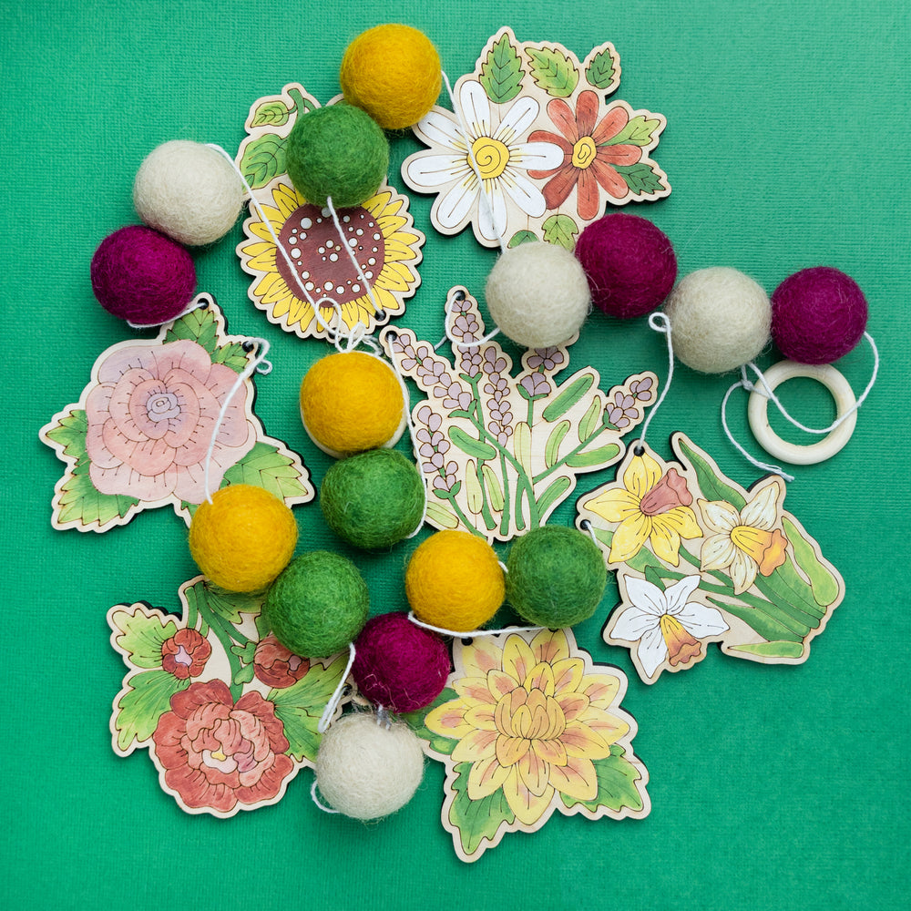 Flower DIY Garland Kit – Make Your Own Blooming Beauties