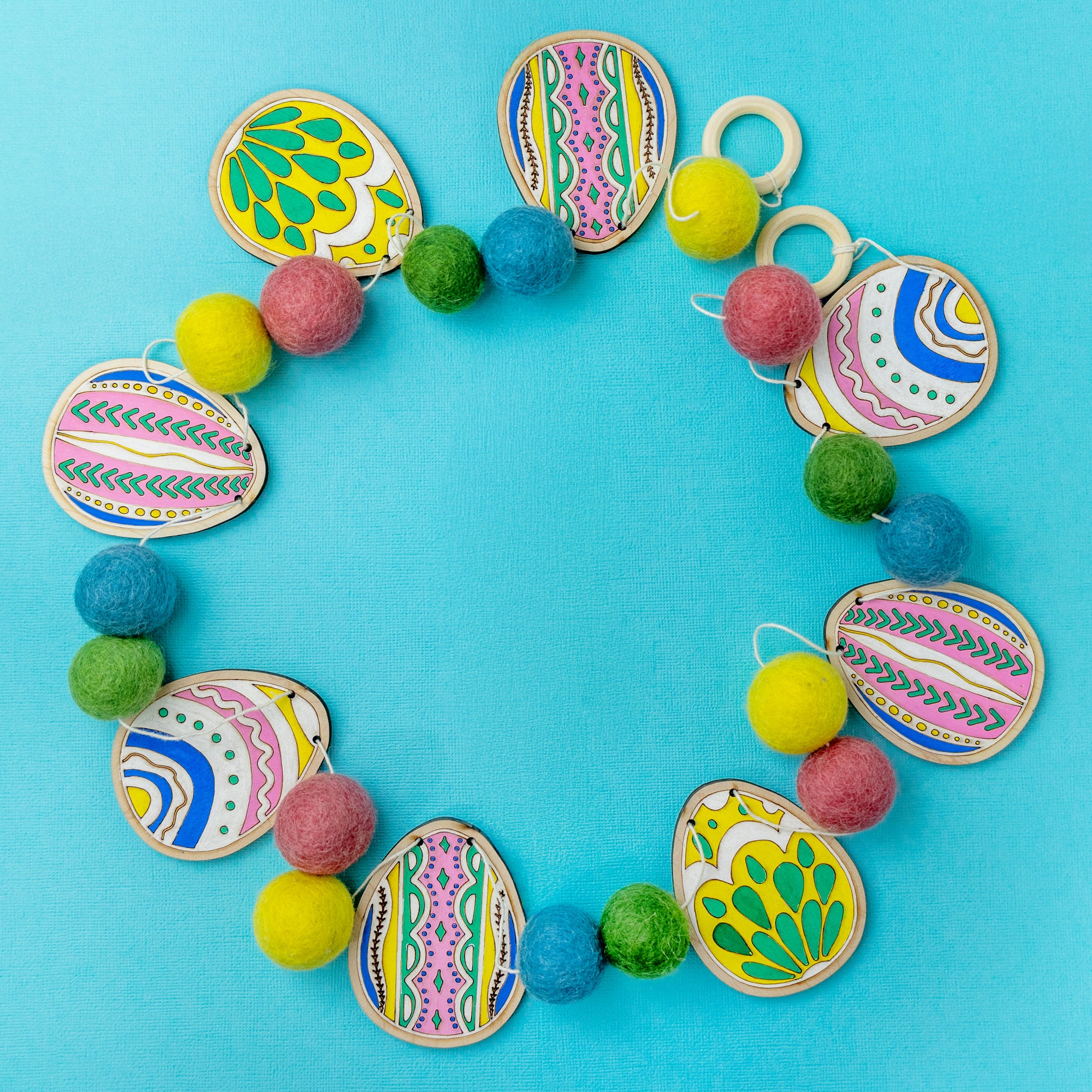 Easter Egg DIY Garland Kit – Make Your Own Colorful Eggs