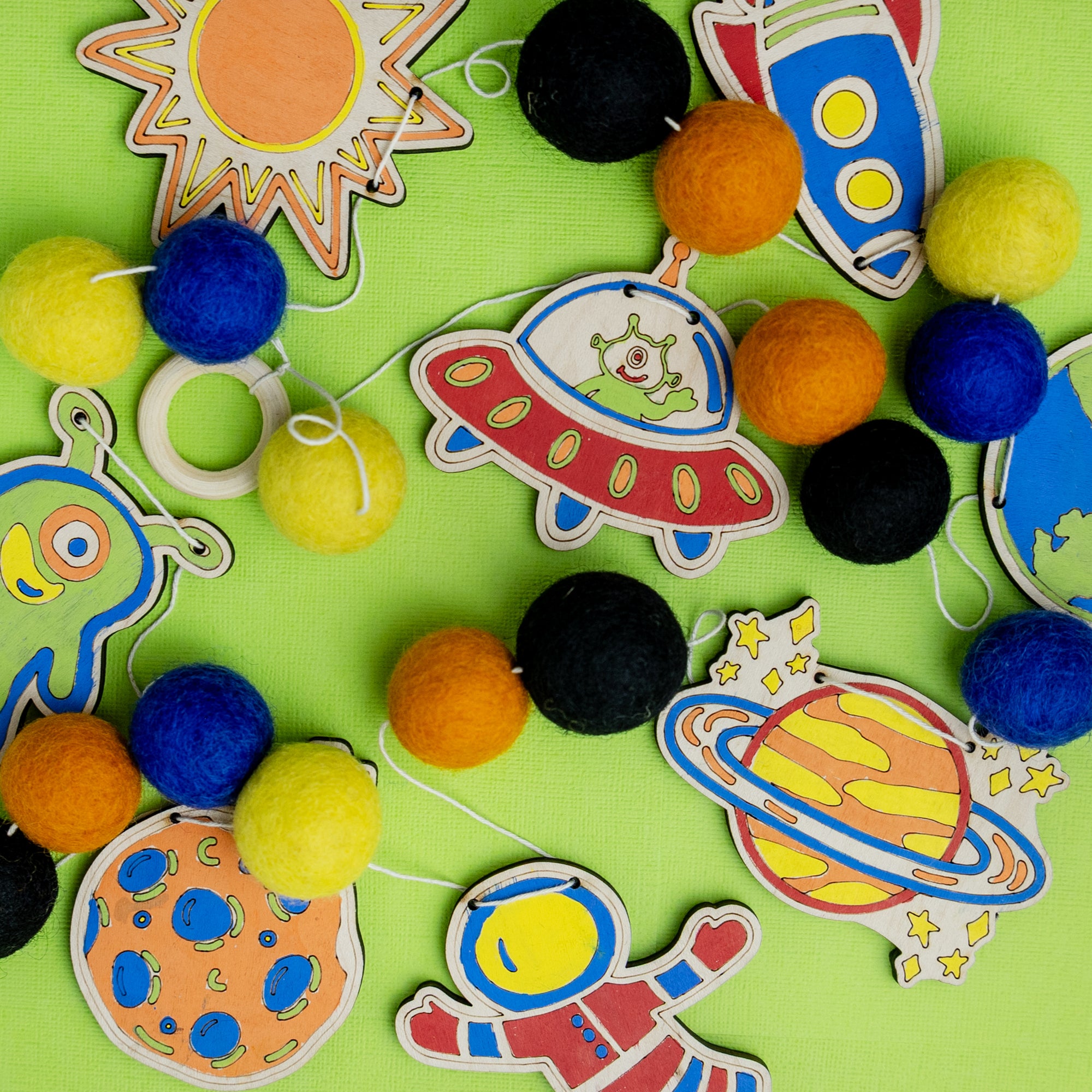 Outer Space DIY Garland Kit - Blast off into Creativity!
