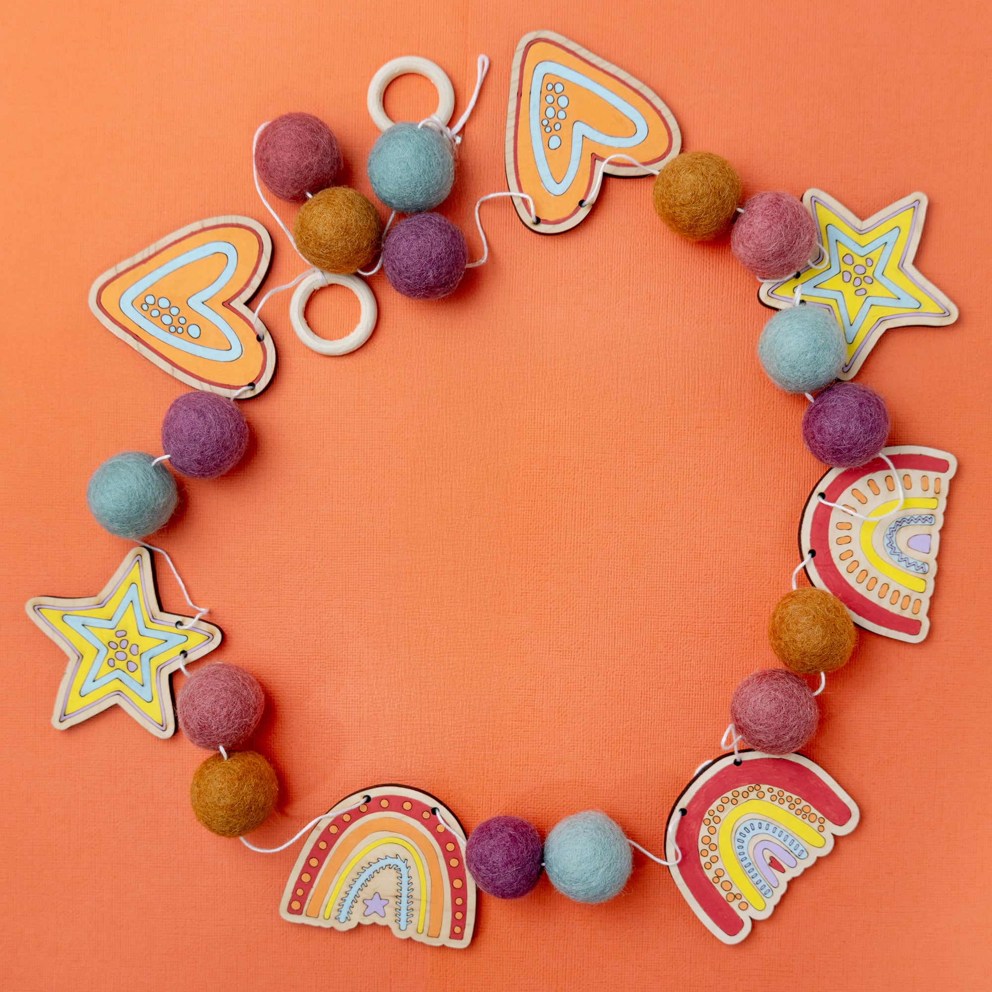 Rainbow DIY Garland Kit - Color Your World with Creativity!