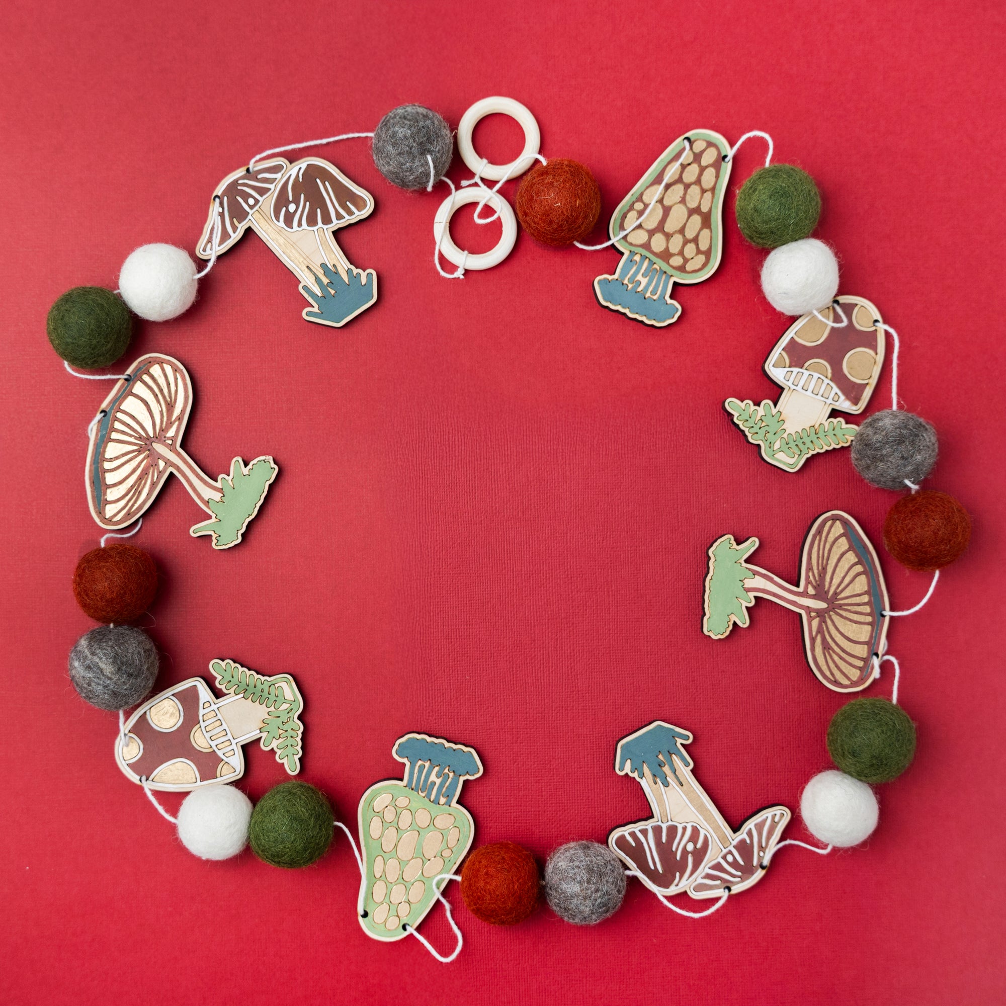 Mushroom DIY Garland Kit - Where Woodland Meets Whimsy