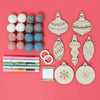 Vintage Ornament Craft Kit - Retro Holiday Magic in Pastel Hues