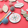 Vintage Ornament Craft Kit - Retro Holiday Magic in Pastel Hues