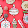 Vintage Ornament Craft Kit - Retro Holiday Magic in Pastel Hues